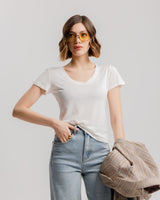T-shirt in seta - H13278