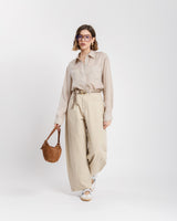 Pantaloni barrel in cotone - CHB8518