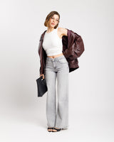 Jeans vita bassa con tasche GRIGIO - SK227-4