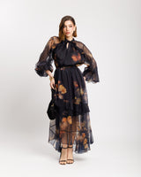 Coord-set in seta stampato - EC12883