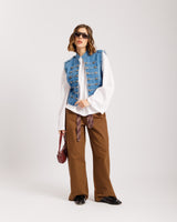 Pantaloni baggy cintura cravatta - 8875