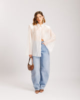 Jeans barrel strass - 8813