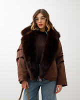 Bomber con eco-fur - D12777