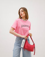 T-Shirt crop con borchie – 7377