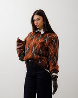 Maglione in lana con rombi – PL13233