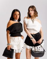 Top a pois con arriccio - TL2222 slcb