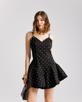 Abito in cotone a pois - 11699