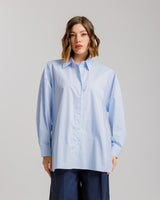 Camicia a righe bianca ALTHÉA - C009