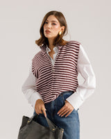 Gilet in lana con zip - 3729