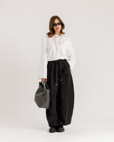 Pantaloni ampi in cotone - 9057