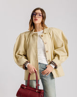 Giacca con volume in cotone - 10716