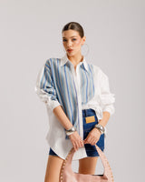Camicia in cotone combinata - H13709