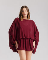 Abito corto con scollo - 3297