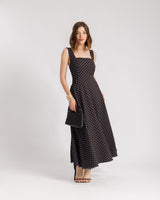 Abito lungo a pois - 26298