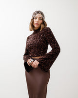 Maglia con colletto e paillettes - 23531 SLC