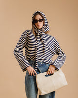 Maglia in viscosa con foulard - AO1706