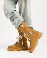 Anfibi in suede CAMEL - 3000