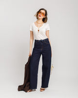 Jeans ballon con risvolto - 8963