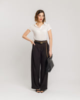 Pantaloni con pinces ed elastico - M759 SLC