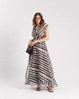 Abito lungo a righe - R15289
