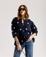Cardigan con cuori - 2604