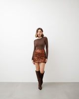 Minigonna con paillettes - L1326 INCslc