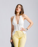 Top corsetto con stringhe - 71341