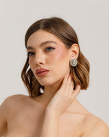 Orecchini bottone strass - SE105176