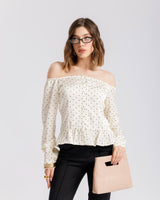 Camicia con scollo a pois - U27568