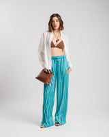 Pantaloni satin a righe ALTHÉA - C131