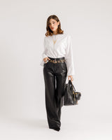 Pantaloni in finta pelle - VS9022