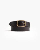 Ceinture en cuir marron foncé - 2710/40