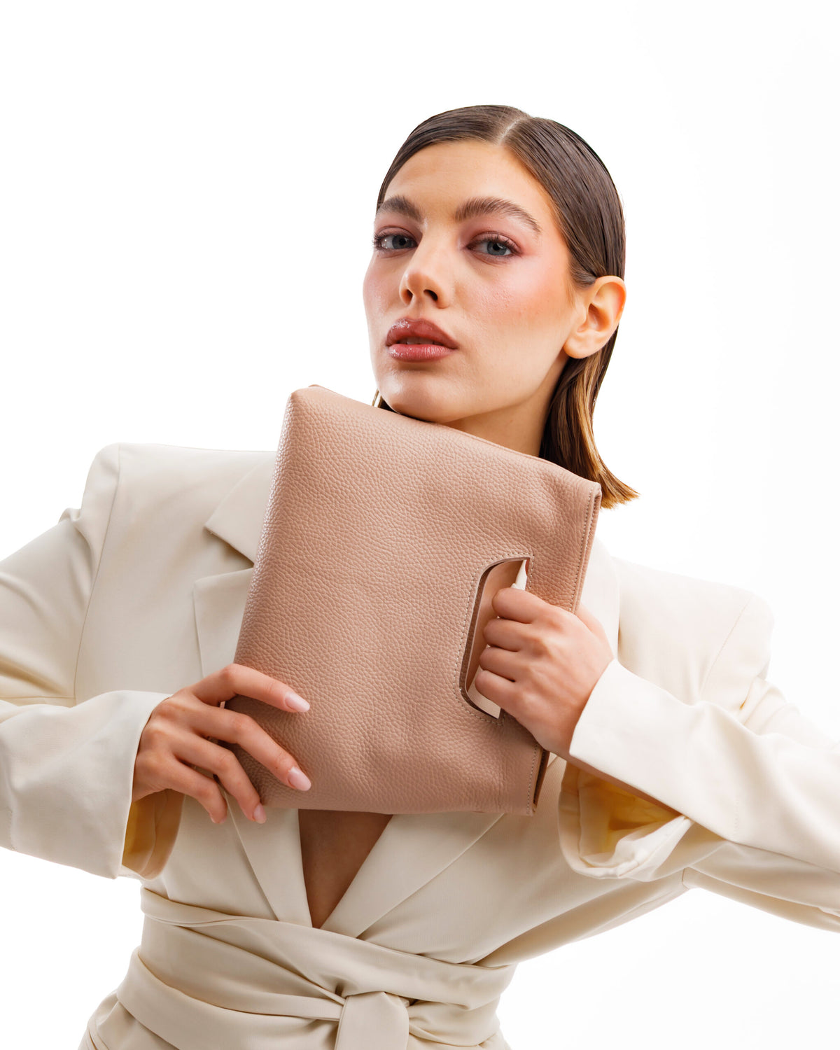 Borsa in pelle NANO GRACE rosa - LOVING BAGS