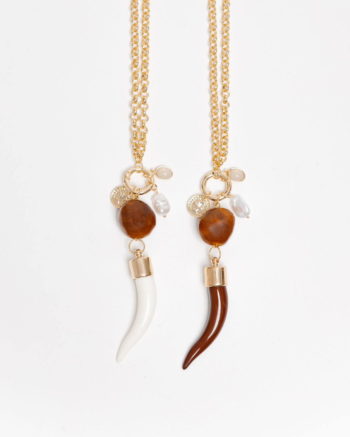 Collana con corno pendente - ECL2519