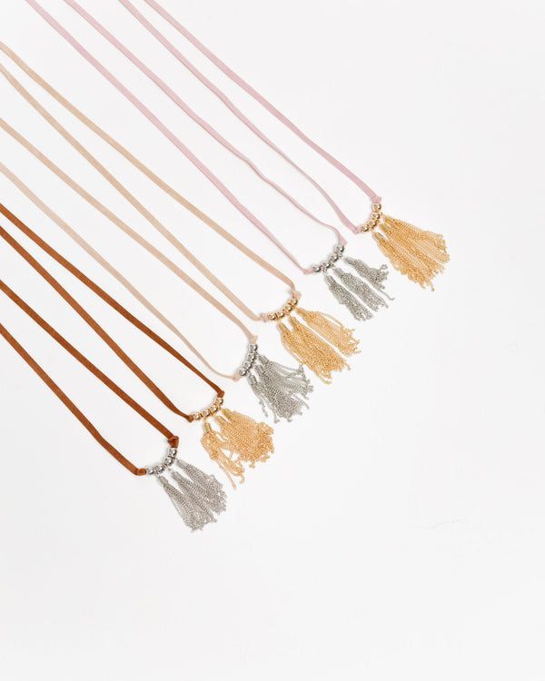 Collana in suede con pendenti - ECL2476EU