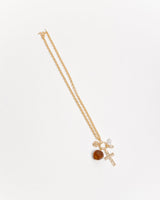 Collana con croce e pietre pendenti - ECL2519LD