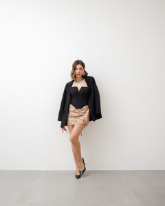 Minigonna con paillettes - 8922