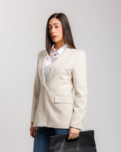 Blazer sartoriale CREMA - 26052 Nos