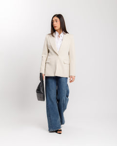 Blazer sartoriale CREMA - 26052 Nos