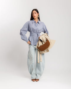 Camicia con fusciacca a quadretti vicky -YY539 SLC
