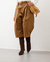 Bermuda ballon in suede - P12385