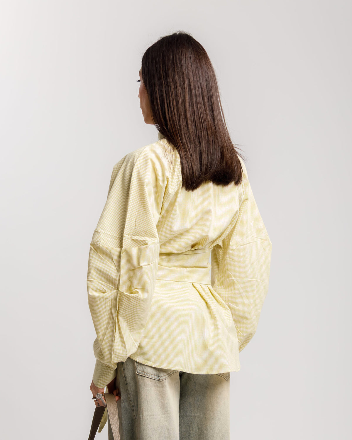 Camicia con fusciacca a quadretti vicky -YY539 SLC