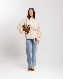 Camicia con fusciacca a quadretti vicky -YY539 SLC