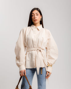 Camicia con fusciacca a quadretti vicky -YY539 SLC