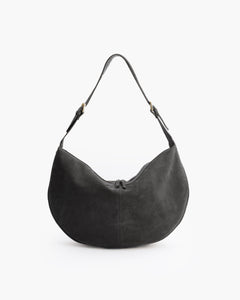 Borsa in suede RACHEL grigio cenere - LOVING BAGS