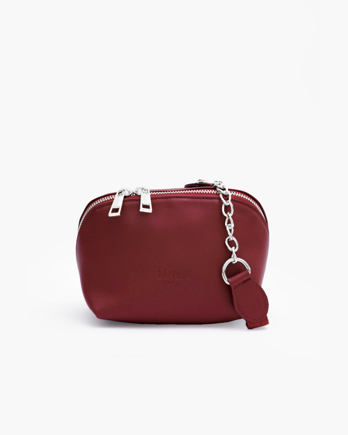 Borsa in pelle ALMA bordeaux - LOVING BAGS