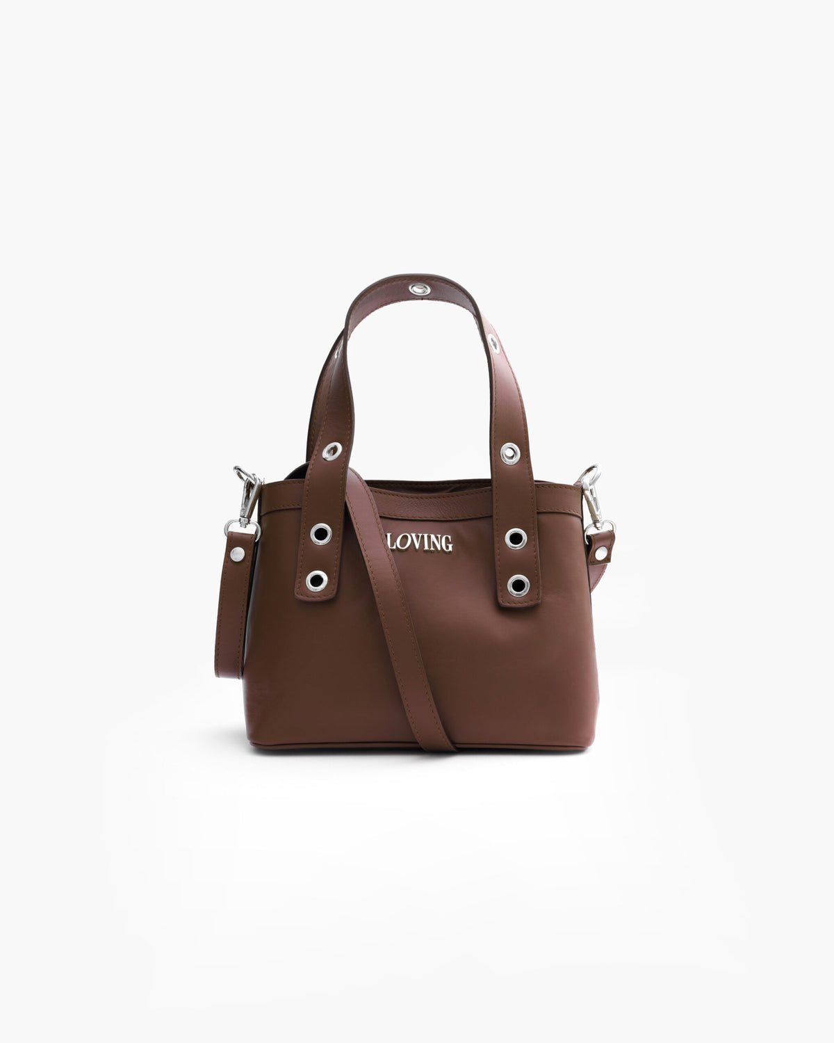 Borsa in pelle Maya MARRONE - LOVING BAGS