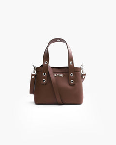 Borsa in pelle Maya MARRONE - LOVING BAGS