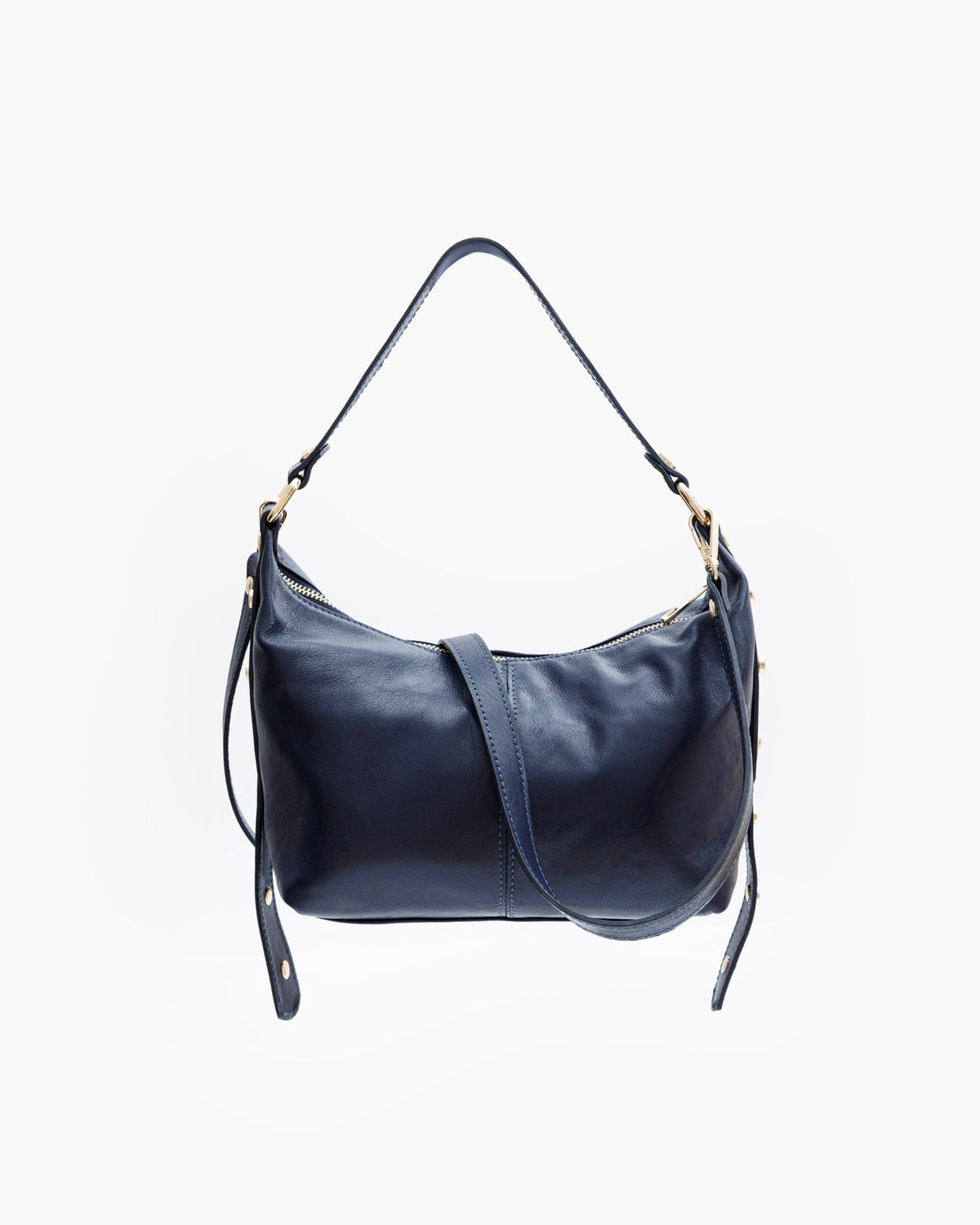 Borsa in pelle CARRIE blu - LOVING BAGS