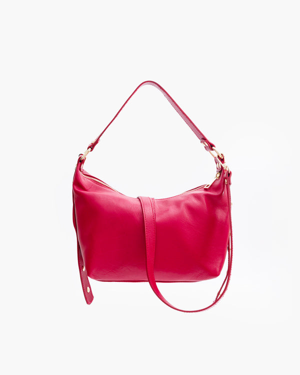 Borsa in pelle CARRIE fucsia - LOVING BAGS